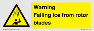 WV7169: Warning Falling Ice from rotor blades