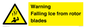 WV7169: Warning Falling Ice from rotor blades