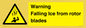WV7169: Warning Falling Ice from rotor blades