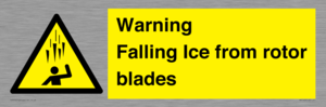 WV7169: Warning Falling Ice from rotor blades
