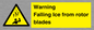 WV7169: Warning Falling Ice from rotor blades