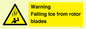 WV7169: Warning Falling Ice from rotor blades