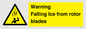 WV7169: Warning Falling Ice from rotor blades