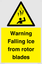 WV7169: Warning Falling Ice from rotor blades