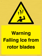 WV7169: Warning Falling Ice from rotor blades