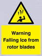 WV7169: Warning Falling Ice from rotor blades