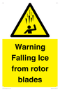 WV7169: Warning Falling Ice from rotor blades