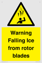 WV7169: Warning Falling Ice from rotor blades