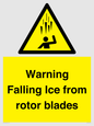 WV7169: Warning Falling Ice from rotor blades
