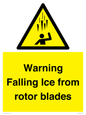 WV7169: Warning Falling Ice from rotor blades
