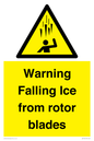 WV7169: Warning Falling Ice from rotor blades