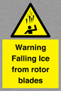 WV7169: Warning Falling Ice from rotor blades