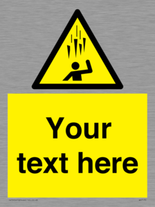 WV7170: Custom Falling Ice sign