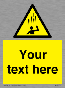 WV7170: Custom Falling Ice sign