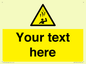 WV7170: Custom Falling Ice sign