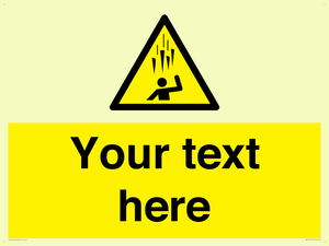 WV7170: Custom Falling Ice sign