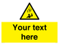 WV7170: Custom Falling Ice sign