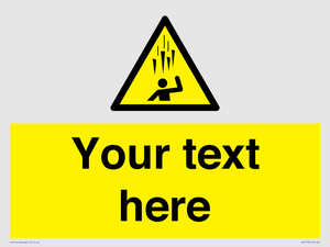 WV7170: Custom Falling Ice sign