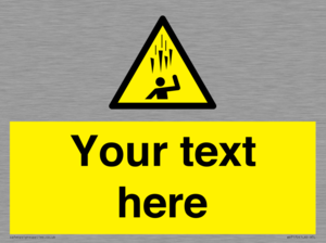 WV7170: Custom Falling Ice sign