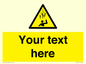 WV7170: Custom Falling Ice sign