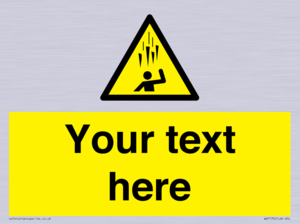 WV7170: Custom Falling Ice sign