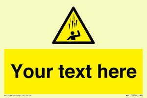 WV7170: Custom Falling Ice sign