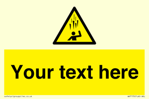 WV7170: Custom Falling Ice sign