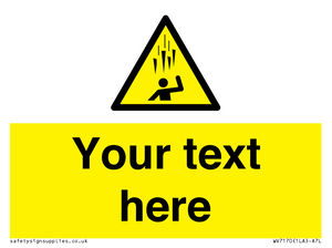 WV7170: Custom Falling Ice sign