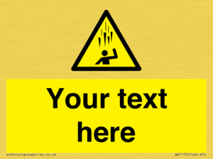 WV7170: Custom Falling Ice sign