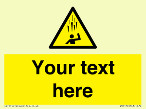 WV7170: Custom Falling Ice sign