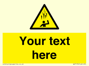 WV7170: Custom Falling Ice sign