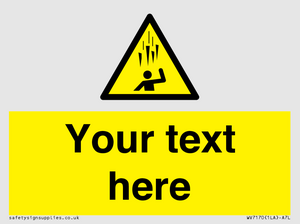 WV7170: Custom Falling Ice sign