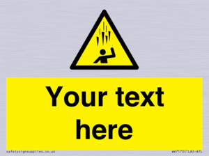 WV7170: Custom Falling Ice sign