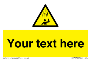 WV7170: Custom Falling Ice sign