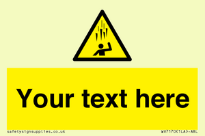 WV7170: Custom Falling Ice sign