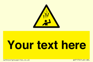 WV7170: Custom Falling Ice sign