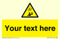 WV7170: Custom Falling Ice sign