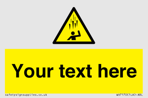 WV7170: Custom Falling Ice sign