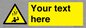 WV7170: Custom Falling Ice sign