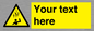 WV7170: Custom Falling Ice sign
