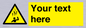 WV7170: Custom Falling Ice sign