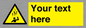 WV7170: Custom Falling Ice sign