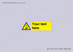 WV7170: Custom Falling Ice sign