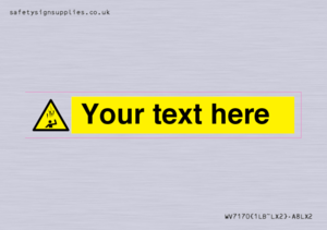 WV7170: Custom Falling Ice sign