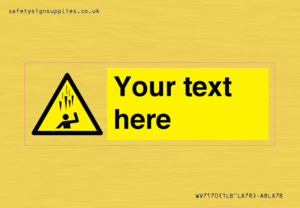 WV7170: Custom Falling Ice sign