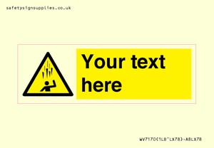 WV7170: Custom Falling Ice sign