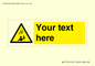 WV7170: Custom Falling Ice sign