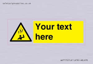 WV7170: Custom Falling Ice sign