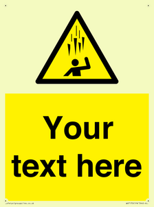WV7170: Custom Falling Ice sign