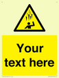 WV7170: Custom Falling Ice sign